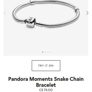 Pandora Sterling Silver Bracelet